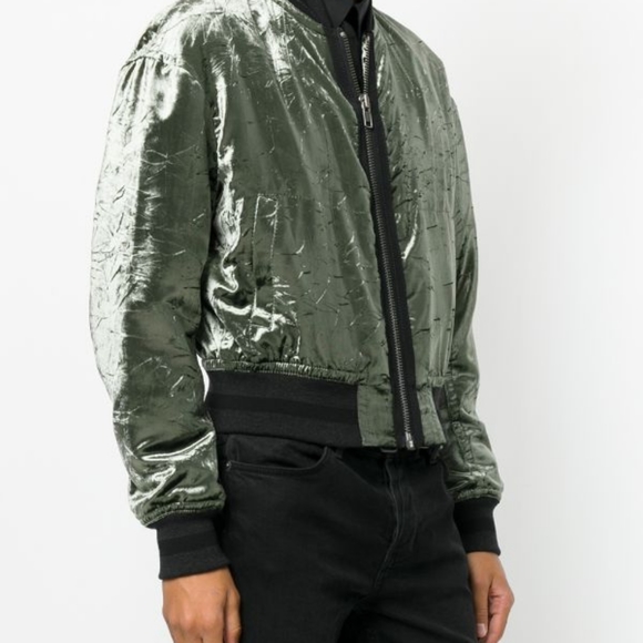 Haider Ackermann Velvet Bomber Jacket